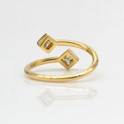 Bague PRINCESSE en or jaune et diamants