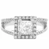 Bague Princesse Or blanc Diamants