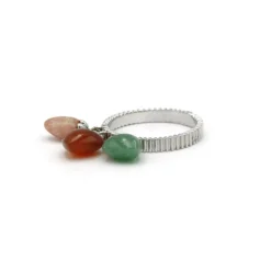 Bague quartz agate aventurine