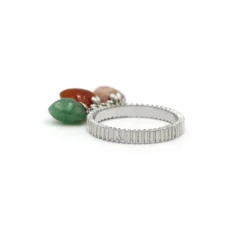 Bague quartz agate aventurine