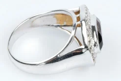 Bague Quartz fumé Diamants