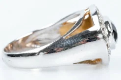 Bague Quartz fumé Diamants
