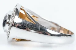Bague Quartz fumé Diamants