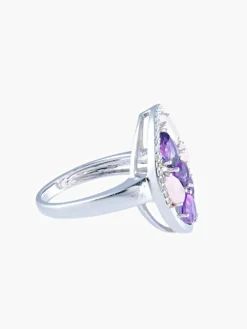 Bague quartz rose Améthystes