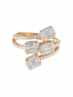 Bague Quatre Or jaune Diamants