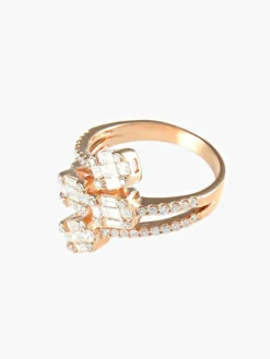 Bague Quatre Or jaune Diamants