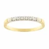 Bague Riviera avec diamants de 0,24 ct