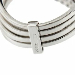 Bague Riviera avec émeraudes, saphirs, rubis et diamants