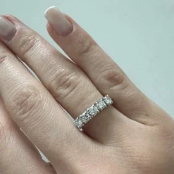 Bague Riviera en diamant de 0,75 ct