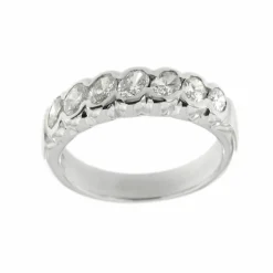 Bague Rivière avec diamants 1,19 ct