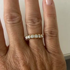 Bague rivière en diamant de 0,50 ct