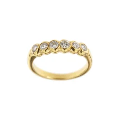 Bague rivière en diamant de 0,50 ct