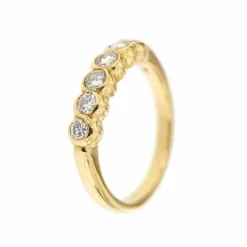 Bague rivière en diamant de 0,50 ct
