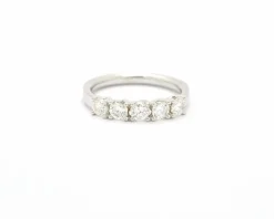 Bague Rivière en or blanc 0,86 ct