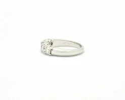 Bague rivière en or blanc 1,25 ct