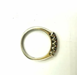 Bague Rivière en or blanc et diamants
