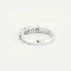 Bague Rivière or blanc diamants