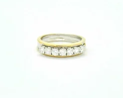 Bague Rivière Recarlo en or blanc et jaune