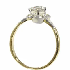Bague romantique Belle Époque Toi et Moi avec diamants