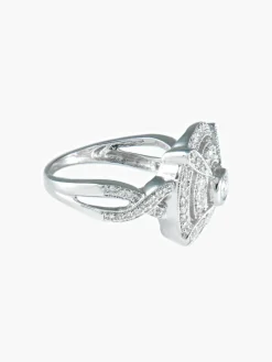 Bague Ronde Double entourage Diamants