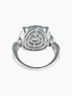 Bague Ronde Double entourage Diamants