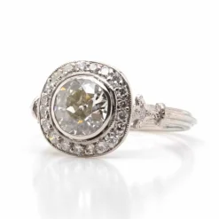 Bague ronde Platine Diamant