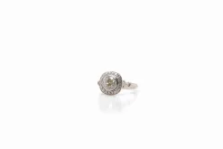 Bague ronde Platine Diamant