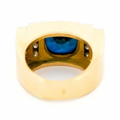 Bague Réservoir Saphir Diamant