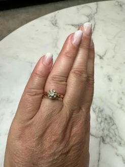 Bague Rétro Diamant Or