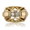 Bague rétro diamants