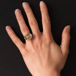Bague rétro diamants