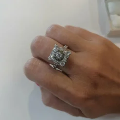 Bague Rétro diamants