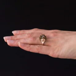 Bague rétro diamants