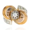 Bague rétro noeud diamants