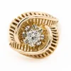 Bague Rétro Or jaune Diamant