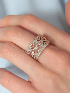 Bague Ruban Diamants