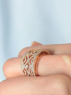 Bague Ruban Diamants