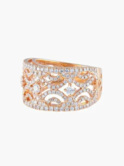 Bague Ruban Diamants