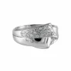 BAGUE "RUBAN" OR & DIAMANTS
