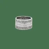 Bague ruban or blanc diamants