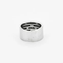 Bague ruban or blanc diamants