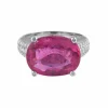 Bague Rubellite et Diamants