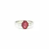 Bague rubellite et diamant