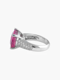 Bague Rubellite et Diamants