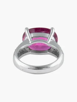 Bague Rubellite et Diamants