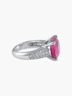 Bague Rubellite et Diamants