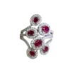 Bague Rubis 180 diamants