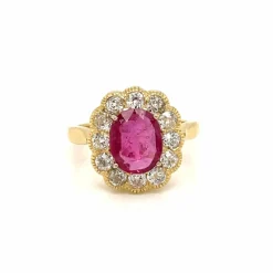 Bague Rubis Diamant