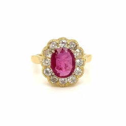 Bague Rubis Diamant