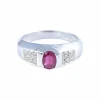 Bague Rubis Diamants